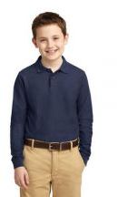 Port Authority® Youth Long Sleeve Silk Touch™ Polo